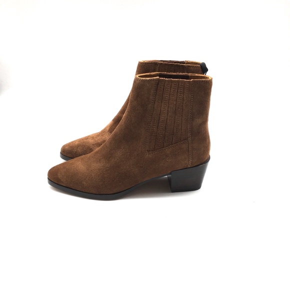 rag & bone ICONS Rover Suede Chelsea Boots Chestnut  US EU 37.5, US 7.5 - Picture 3 of 6